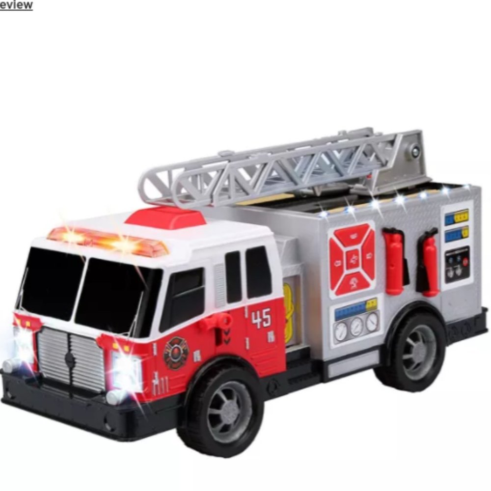 Kid Galaxy City Worker Fire Truck Vehicle